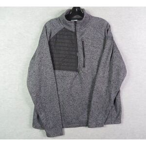 NRA Mens Jacket Extra Large XL Gray‎ Pullover Long Sleeve 1/2 Zip National Rifle